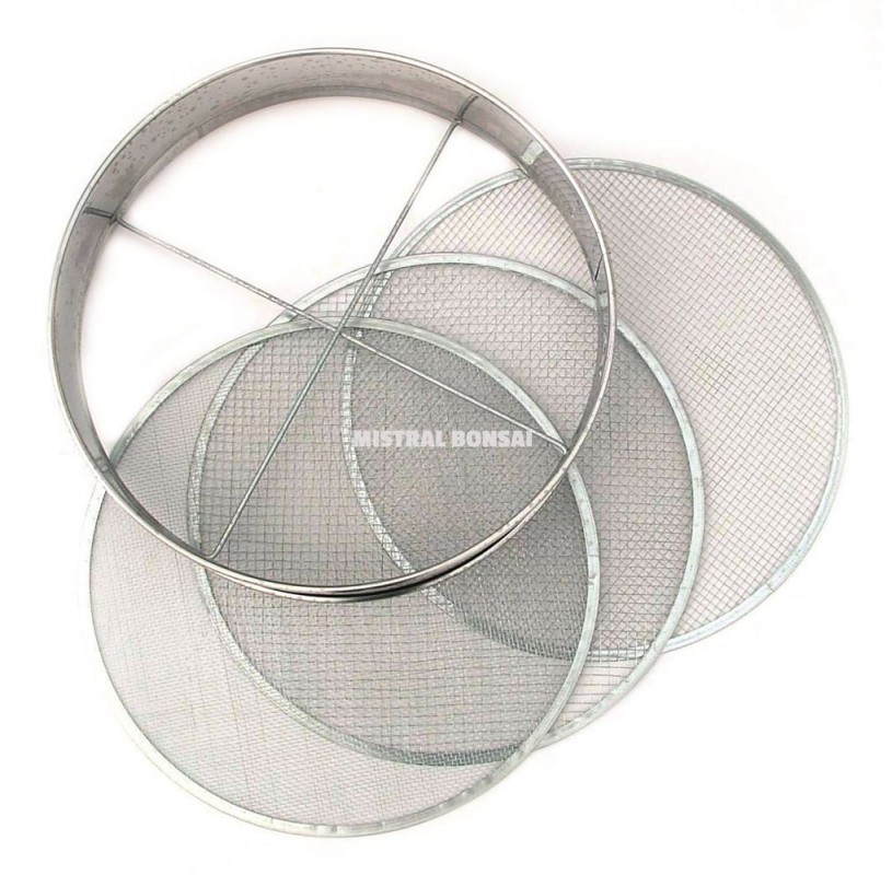 Lot de 3 tamis 370 mm. inox. Lot de 3 tamis 370 mm. inox.