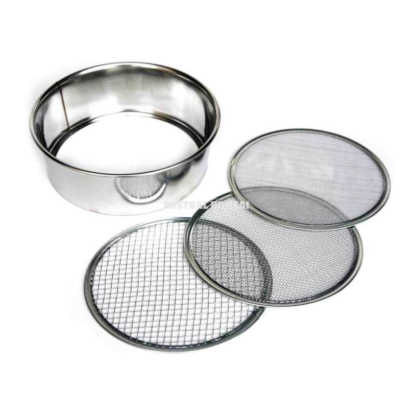 Three Sieves Set - 210 mm diameter. inox. Three Sieves Set - 210 mm diameter. inox.