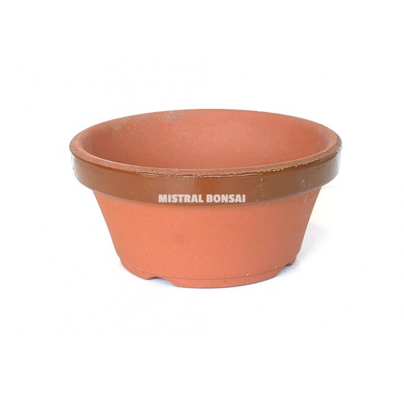 Maceta de terracota para bonsái de 12.7 cm. Maceta de terracota para bonsái de 12.7 cm.