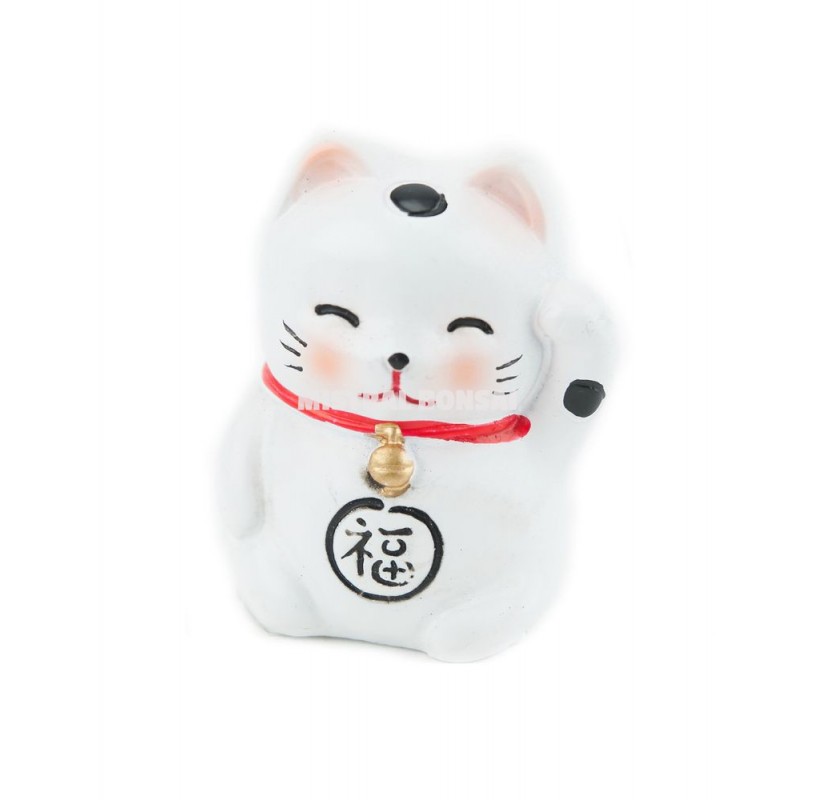 MANEKINEKO Lucky white cat 5.20 cm. MANEKINEKO Lucky white cat 5.20 cm.