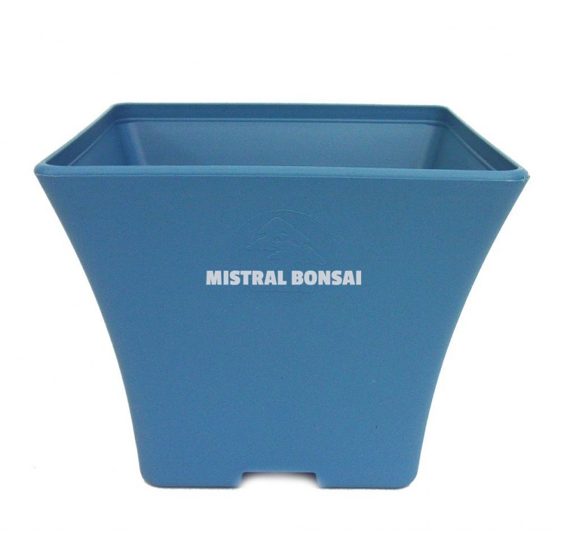 Plastic pot 15x15x12.5 cm (6'') blue (1.6L) Plastic pot 15x15x12.5 cm (6'') blue (1.6L)