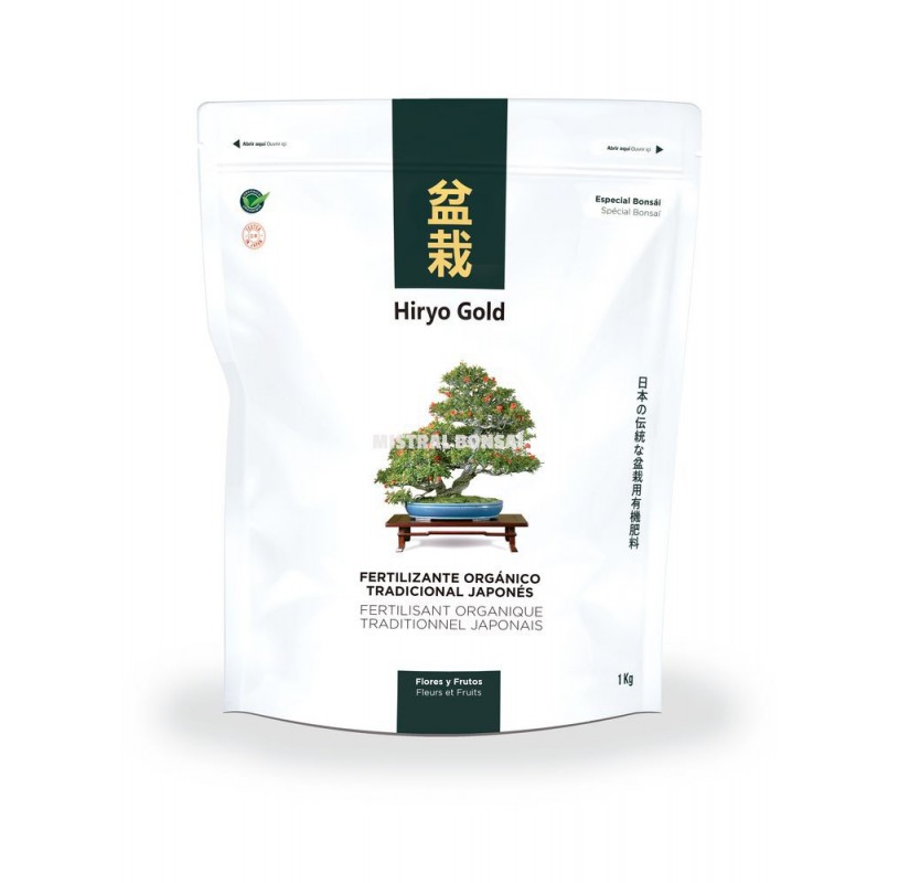 Engrais organique HIRYO-GOLD - Fleurs et Fruits 1kg. Engrais organique HIRYO-GOLD - Fleurs et Fruits 1kg.